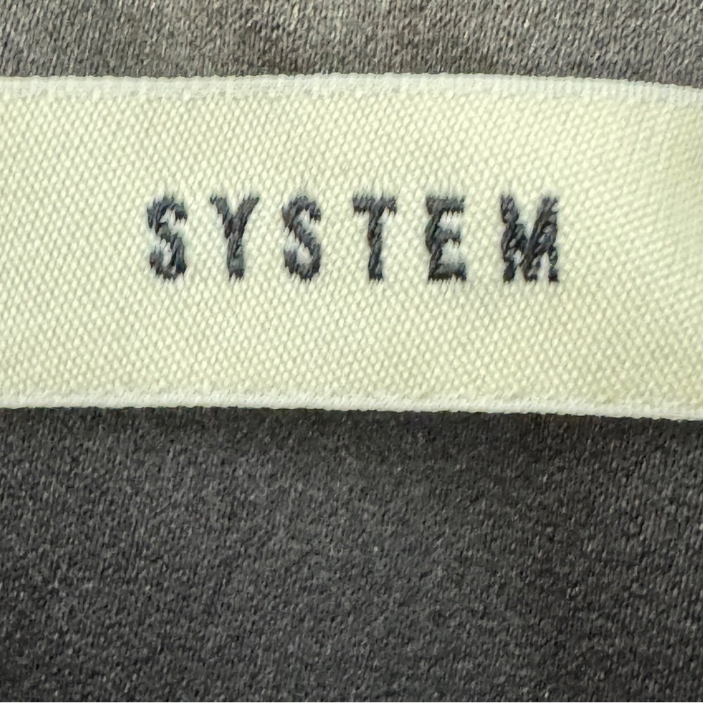 System Black Bomber Jacket Small Epaulets Novelty… - image 7